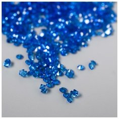 Арт Узор Декор для творчества пластик "Кристаллы ярко-синие" набор 20 гр d=0,12 см