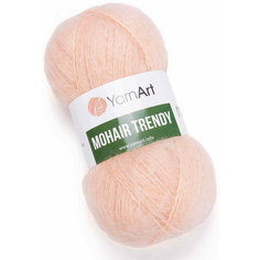 Пряжа Yarnart Mohair Trendy персик (145), 50%мохер/50%акрил, 220м, 100г, 2шт