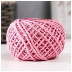 Пряжа 100% джут "Softino Jute Colored" 50м ±2м светло-розовый 50 гр, 1шт