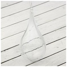 Заготовка - подвеска, раздельные части "Капля", размер собранной 5,3*5,3*11 см Noname