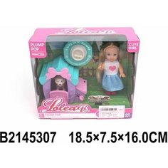 Кукла малышка 89014LLQ с питомцем в кор. Нет бренда