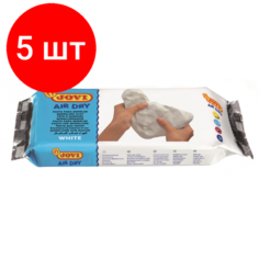 Комплект 5 упаковок, Паста для моделирования отвердевающая,500г, белый, вакуумный пакет, JOVI,85