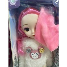 Кукла шарнирная детская "Супер модница с розовыми волосами" Family Joys