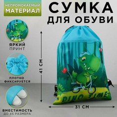 Сумка для обуви Dinotime, нетканное полотно, размер 41х31 см Art Fox