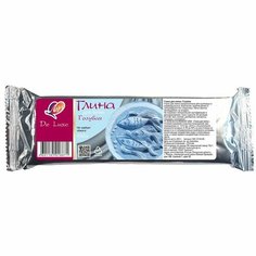 Глина для лепки 250 г, "Луч" De Luxe, не требует обжига, голубая (комплект из 13 шт)