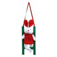 Мягкая игрушка "Кролик на лестнице", виды микс Нет бренда