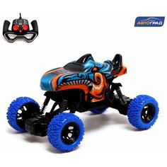 Машинка Джип радиоуправляемый MONSTER, 1:16, свет, работает от аккумулятора, цвет синий Enkara