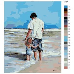 Картина по номерам V-757 "Счастливые мгновения детства", 80x100 см Brushes Paints