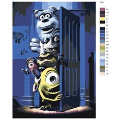 Картина по номерам Т141 "Корпорация монстров", 70x110 см Brushes Paints