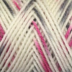 Пряжа Color City Yak wool белый-розовый-серый (44), 60%пух яка/20%мериносовая шерсть/20%акрил, 430м, 100г, 1шт