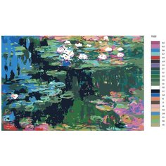 Картина по номерам T825 "Клод Моне, Кувшинки", 80x120 Brushes Paints