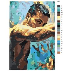 Картина по номерам T977 "Взгляд" 80x120 Brushes Paints