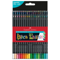 Faber-Castell Карандаши цветные Black Edition, 36 цветов, 116436, 3 упаковки