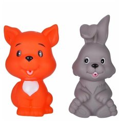 Набор для ванной Жирафики Лисенок и зайчонок (681269), серый/оранжевый