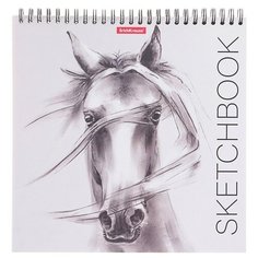 Альбом для эскизов, 22 х 22 см, 40 листов, на спирали, ErichKrause Wild Horse
