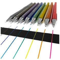 Pentel Гелевая ручка Hybrid Dual Metallic, 1 мм зеленый+синий K110-DDX 68873136314