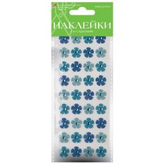 Декоративные наклейки со стразами, набор №3 "Цветы" Альт