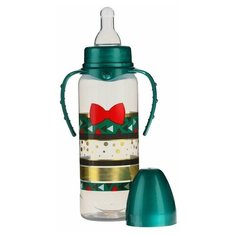 Бутылочка для кормления "Little gentleman " 250 мл цилиндр, с ручками Mum&Baby