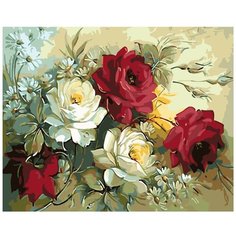 Картина по номерам, "Живопись по номерам", 100 x 125, KTMK-flwrs01