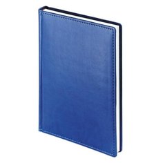 Ежедневник недатированный А5, 136 листов Velvet, искусственная кожа, синий Альт