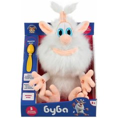 Мягкая музыкальная игрушка «Буба» интерактивный, сказка и кормление, 27 см Мульти пульти