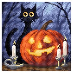 МС-048 Алмазная мозаика Веселый Хеллоуин20*20см Brilliart (М. П. студия) М.П.Студия