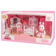 Игровой набор Спальня с зайчиком с аксессуарами. &Dstunters