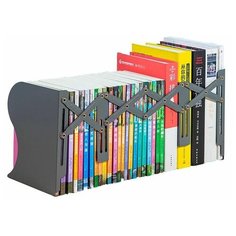 Подставка-ограничитель для книг Deli 78631BLACK металл цв. черный