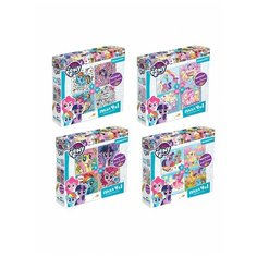 Набор пазлов 9-16-25-36 эл. Origami My Little Pony 4в1, глиттерный маркер, Origami