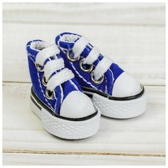 Кеды для кукол, длина подошвы 3,8 см, цвет синий ЛАС ИГРАС