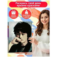 Картина по номерам Музыка Группа Кино Виктор Цой - 6368 В 30x40