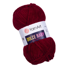 Пряжа YarnArt Dolce baby, 50 г, 85 м, 1 шт., 752 вишня