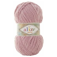 Пряжа Alize Softy Plus, 100 г, 120 м, 5 шт., 295 сухая роза