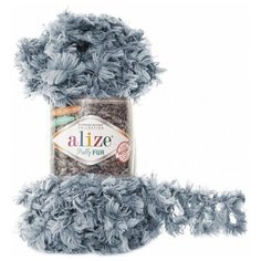 Пряжа Alize Puffy Fur, 100 % полиэстер, 100 г, 6 м, 1 шт., 6107 