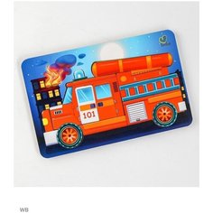 Пазл - конструктор «Пожарная машина» (бизиборды) Toy Sib