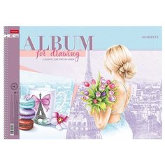 Альбом для рисования на спирали "Happy time", А3, 40 листов. Альбомы для рисования: 40 листов Hatber