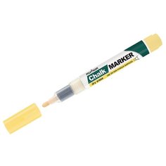Маркер меловой MunHwa Chalk Marker (3мм, спиртовая основа, желтый) 24шт. (CM-08)