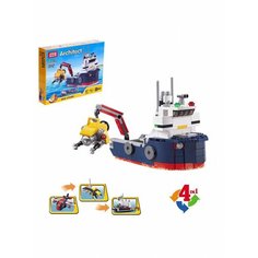 Конструктор «Экспедиционный корабль», 4 варианта сборки, 213 деталей Jisi Bricks (Decool)