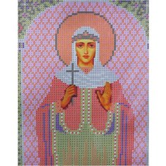 Набор для вышивания бисером нова слобода арт. С9128 Св. Мч. Лариса 18х23 см Nova Sloboda