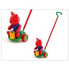 Каталка с барабаном "Котик", PL7076 Poltoys