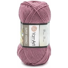 Пряжа YarnArt "Super Merino" 100 г, 300м (25% шерсть, 75% акрил), 7732083_275 пыльная роза, 5 шт
