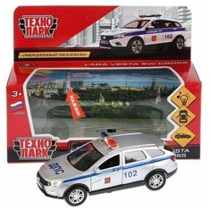 Модель VESTA-CROSS-P-SL Lada Vesta SW Cross Полиция Технопарк в коробке