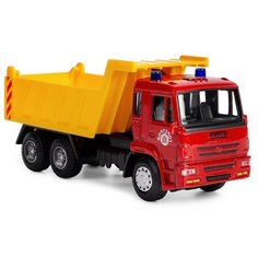 Металлическая машинка Камаз - самосвал, Грузовик металлический инерционный 1:54 нет бренда