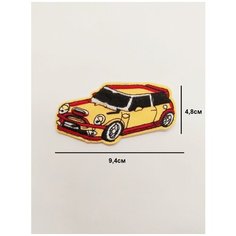 Заплатка / текстильный патч/ Нашивка / Термоаппликация / Термонаклейка машина Double Hobby