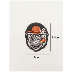 Заплатка / текстильный патч/ Нашивка / Термоаппликация / Термонаклейка Double Hobby