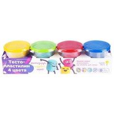 Тесто-пластилин, Genio kids (набор для лепки, 4 цвета, TA1010V)