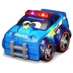 Музыкальная светящаяся полицейская машинка для малыша от 1 года Bburago Junior Push and glow 16-89004