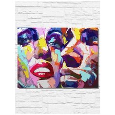 Картина по номерам на холсте Красочная парочка (абстракция) - 9084 Г 30x40