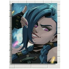 Картина по номерам мульфильм Arcane (Вай, Паудэр, Джинкс, LOL, Лига Легенд) - 8397 В 30x40