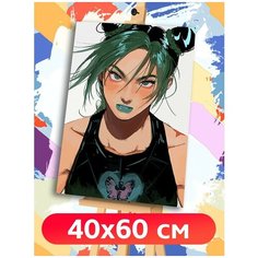 Картина по номерам Аниме ДжоДжо (JoJo, Джотаро, Джолин) - 8742 В 60x40